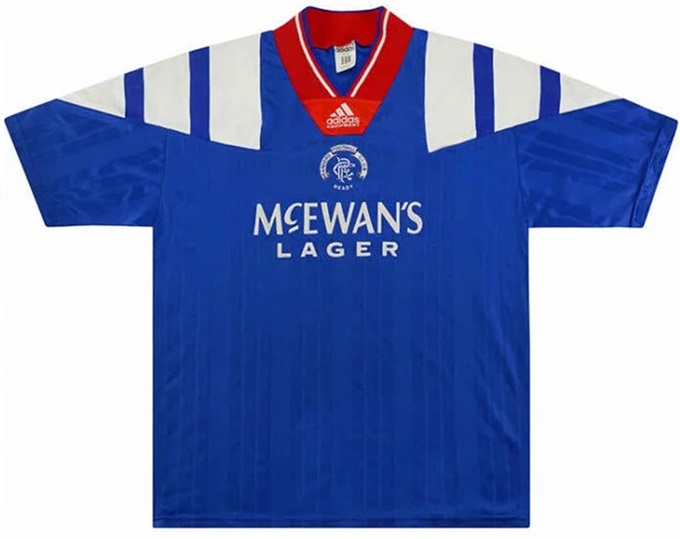Camisa retro Adidas Rangers FC 1992 1994 I jogador